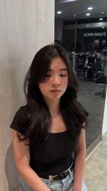 韓系層次燙作品，設計師 Kacie凱西，台北大安區Senn Haus Salon