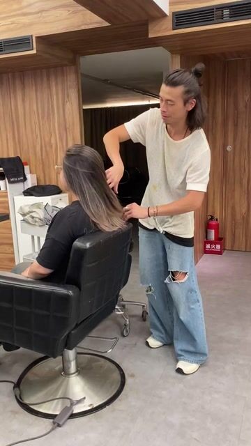 手刷染作品，設計師 Mu~~!!週一公休~，台北大同區Mooi salon