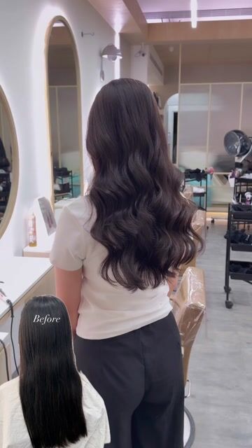 韓系電棒感燙髮｜霧感髮色作品，設計師 小俞，台南中西區KOMM HAIR