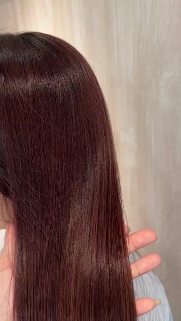 Liz莓果酒色作品，設計師 Kacie凱西，台北大安區Senn Haus Salon