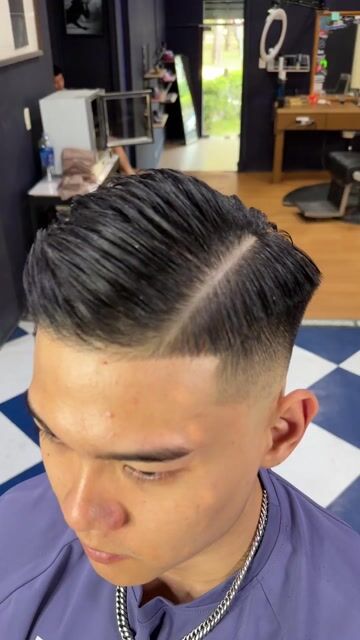 美式油頭搭配漸層