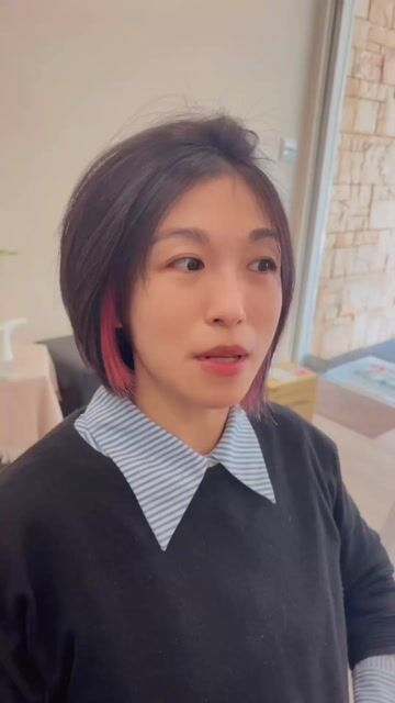 短髮個性粉作品，設計師 Nana，台北中山區Agios hair design
