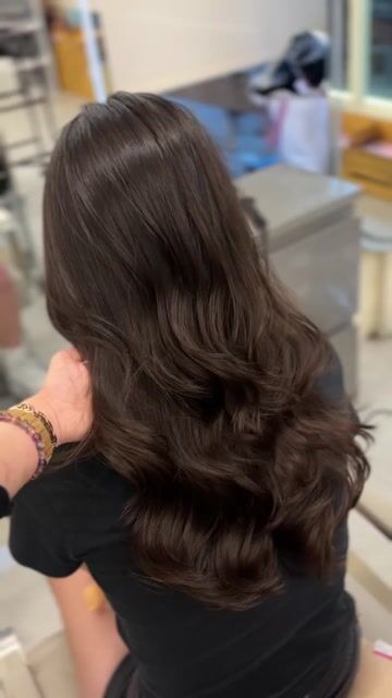 韓系層次大波浪作品，設計師 ALLY，台北大同區Fin hair