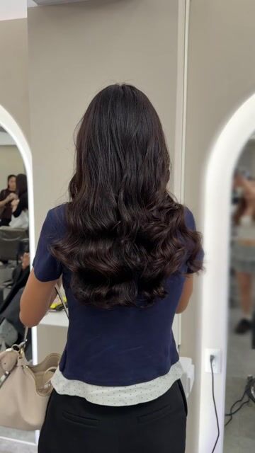 韓系木馬捲作品，設計師 Rena，台北中山區Holly hair 南西店