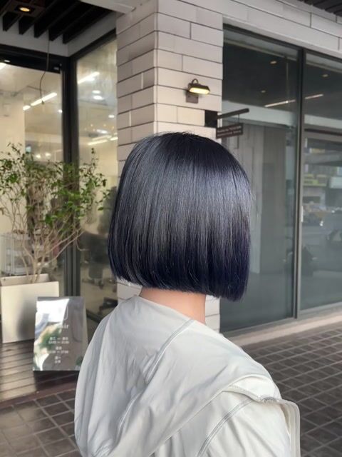 俐落感一刀切作品，設計師 Dora 朵拉，台中北區裏hair概念店