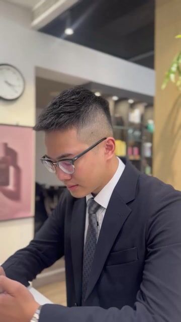 俐落男士裁剪作品，設計師 Vera 宜鈞，台南東區Mindo Hair Salon 名度髮藝