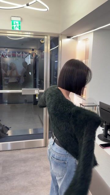 一刀切作品，設計師 Yumi，台北大安區Komm hair 忠孝店