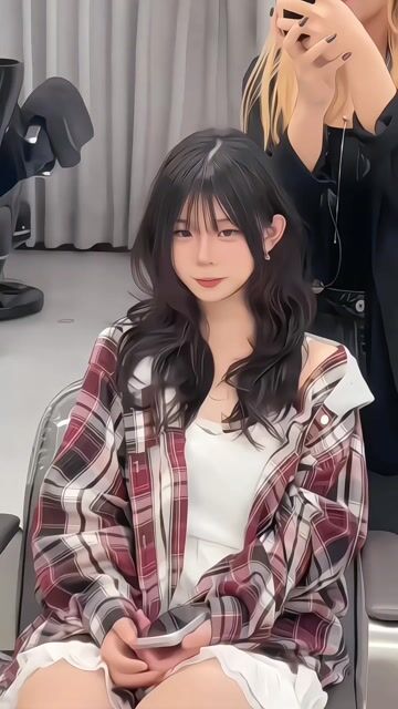玫瑰粉棕色作品，設計師 柒，高雄左營區緒玖沙龍