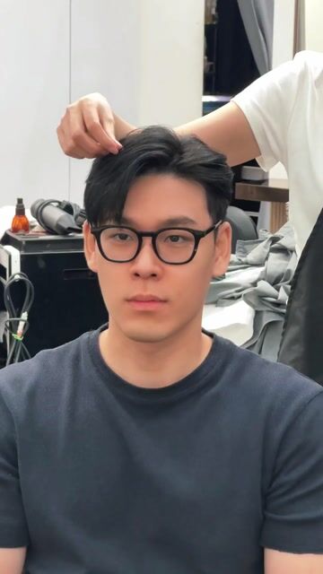 韓系側梳燙作品，設計師 Ice，台北大安區EG ROOM
