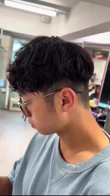 男生燙髮作品，設計師 桃園美髮師Rick，桃園桃園區Zoss