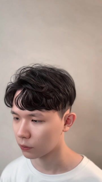 韓系紋理燙作品，設計師 Jay杰✂️，台北大安區貳肆24Hair Salon