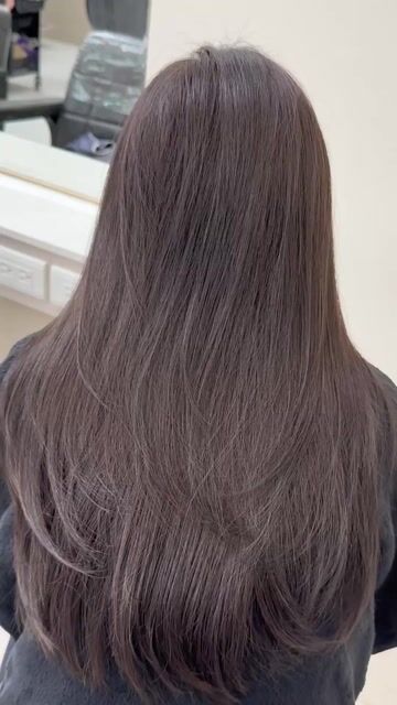 冷萃茶棕色作品，設計師 Vicky，新北新莊區J&M hair salon 頭前店