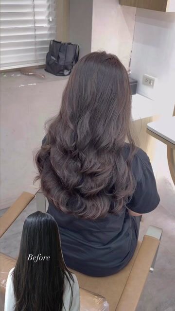 韓系電棒感燙髮作品，設計師 小俞，台南中西區KOMM HAIR