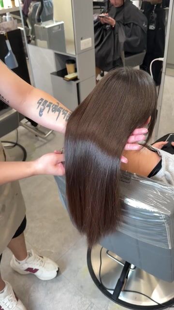 柔光感縮毛矯正作品，設計師 阿軒，高雄左營區川hair styling