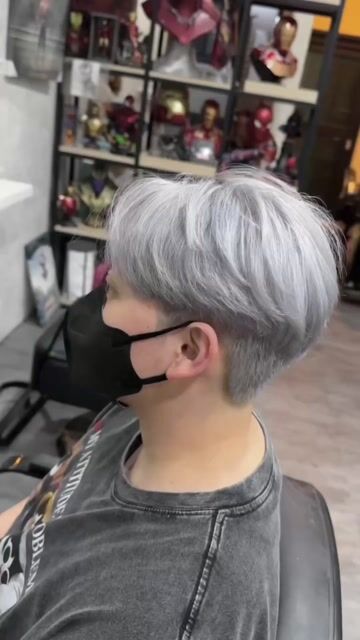 短髮特殊色作品，設計師 GP大表哥，台南中西區QJ女王髮妝美學