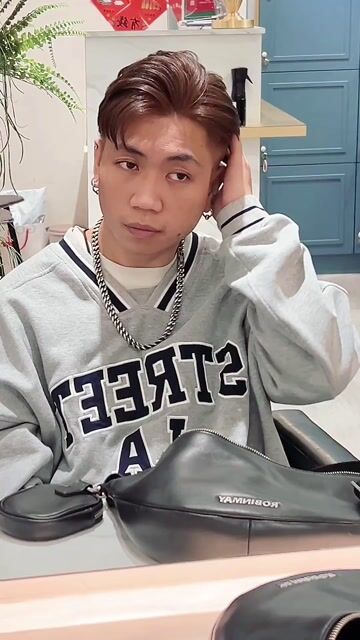 37側分男生造型作品，設計師 Ivy，新北中和區Faith費思 景安店