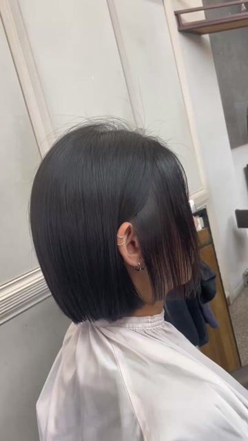 韓系一刀切｜俐落線條的高級感作品，設計師 Tiam_Sasa，桃園中壢區Tiam延平店