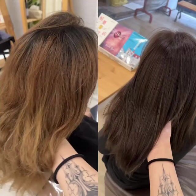 拯救亂糟糟的頭髮作品，設計師 Yina，新北板橋區WEGOLI HAIR