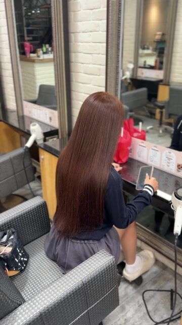 霧感暖棕作品，設計師 Tina，台中北區PHIROS HAIR 一中店