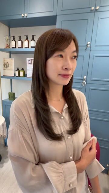 中高層次裁剪作品，設計師 品萱✂️✂️✂️，新北中和區費思造型沙龍景安店