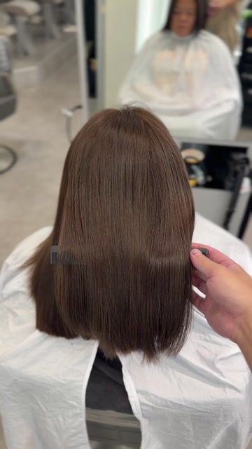 縮毛矯正/米棕色作品，設計師 阿軒，高雄左營區川hair styling