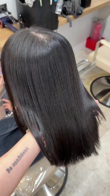 縮毛矯正作品，設計師 Nancy小寧，台北松山區KOMM hair微風店