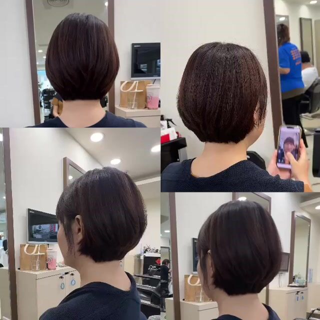 短髮底層次作品，設計師 Yvonne shen，台北大安區Felix_Salon