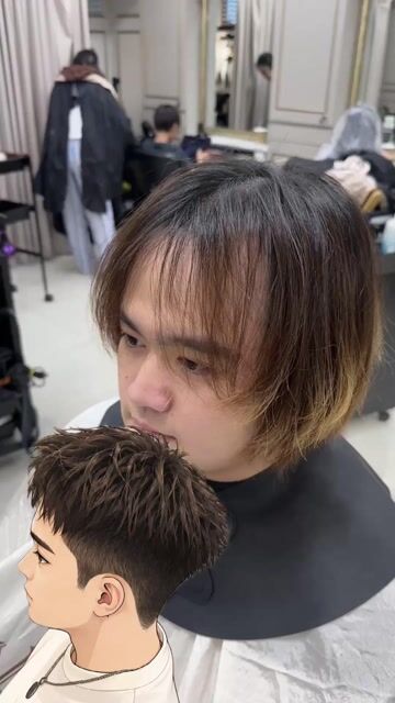 凌亂前刺、摩根前刺作品，設計師 小任Ren，高雄左營區Voso hair