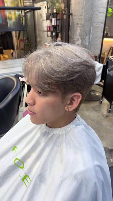 男生漂髮作品，設計師 Ella，基隆仁愛區April Hair
