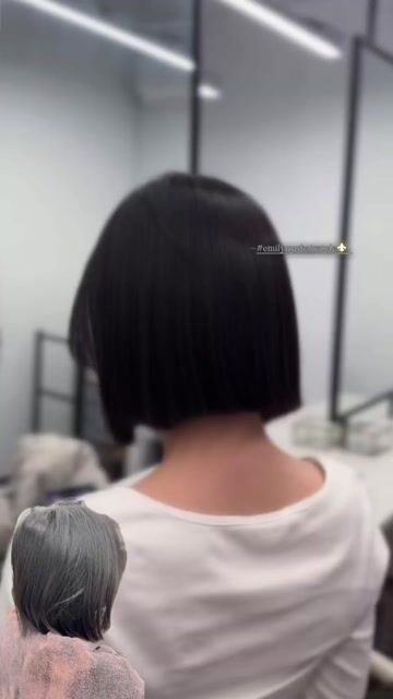 短髮縮毛矯正一刀切