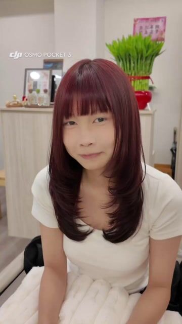層次剪作品，設計師 Yuri，台北中山區He&She Hair Salon