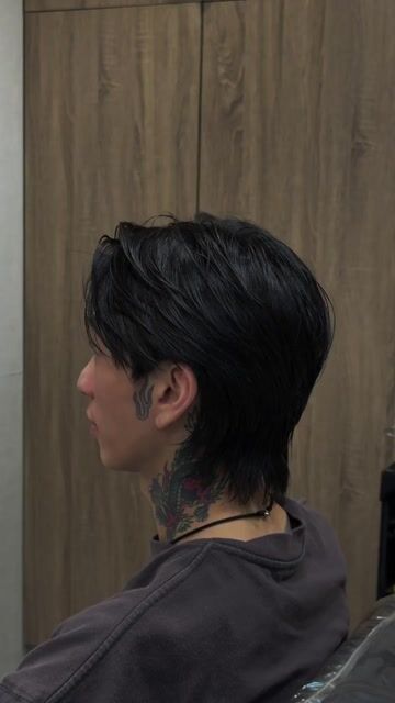 日系狼尾作品，設計師 En，台南仁德區8SIX hair salon