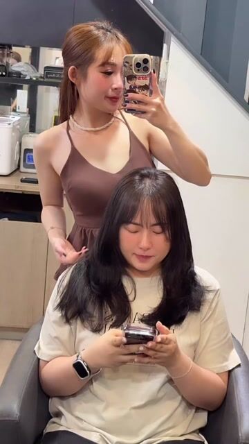 韓系層次燙作品，設計師 虹儒，新北中和區Faith Salon