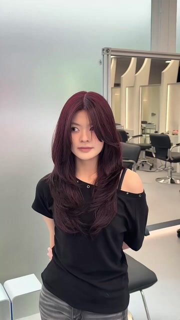 韓系層次燙作品，設計師 佐拉，台中北區裏hair尚德店