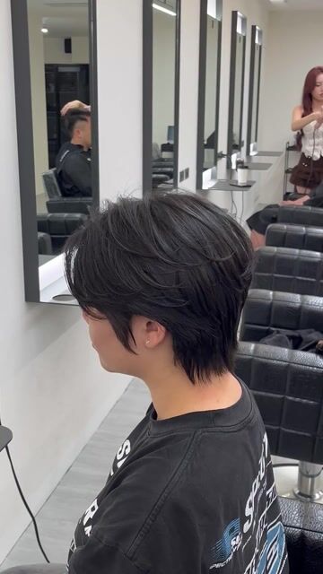 韓系紋理燙作品，設計師 髮型師莉莉，台北中山區Komm Hair 松江店
