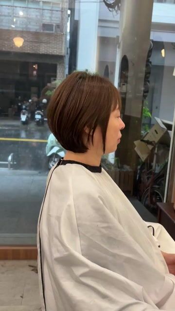 女生短髮作品，設計師 Yao，高雄前金區千禧沙龍