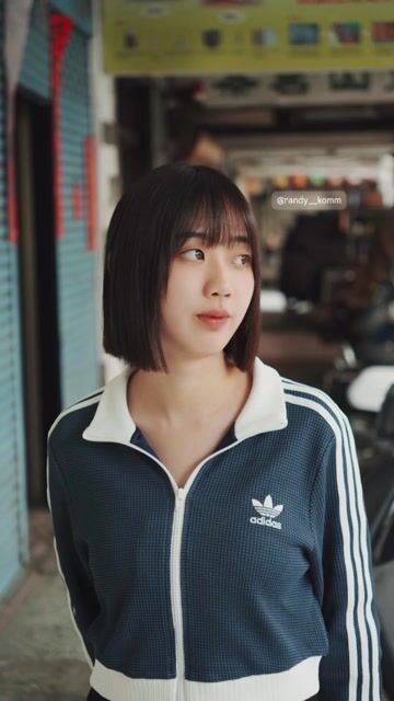 縮毛矯正一刀切作品，設計師 Randy，台中北區komm台中旗艦店