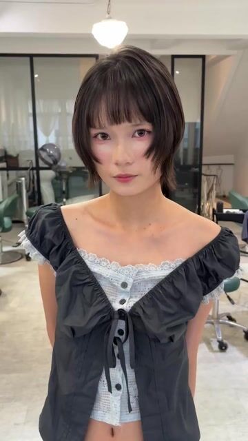 小貓短髮作品，設計師 Yao，高雄前金區千禧沙龍
