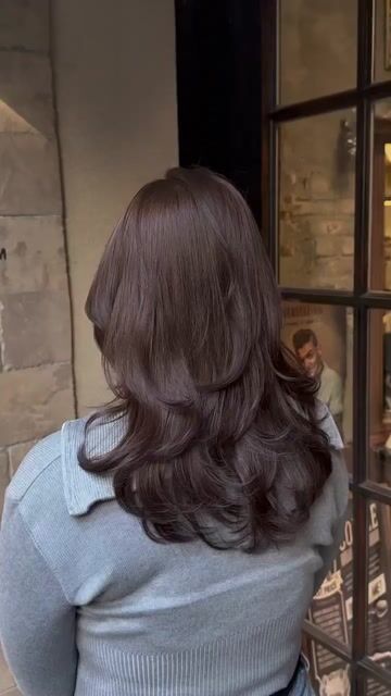 韓系層次燙+霧感冷棕色