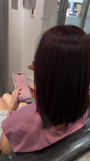 遮蓋白髮紅棕色加簡單線條染（免漂）作品，設計師 Becky，新北三重區BK Hair Salon