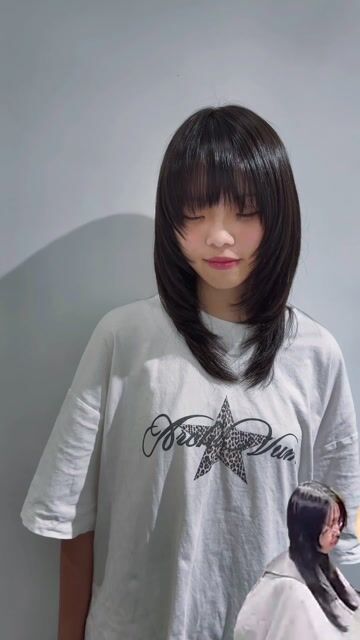 層次剪作品，設計師 👑kelly 9/13-9/17上海學習👑，台北信義區Jk私宅工作室