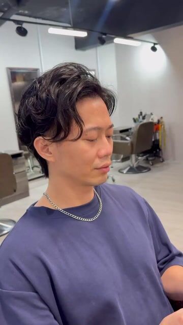 男士剪燙作品，設計師 Zack，台北大同區Sui hair