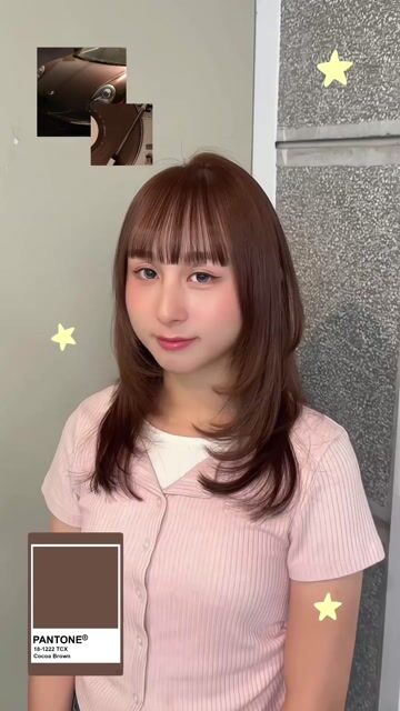 韓系層次剪&免票髮色作品，設計師 Winni💕💕，新北中和區MULA