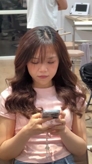 慵懶法式捲作品，設計師 🦋𝐊𝐊🦋，新北林口區TRU Hair Salon