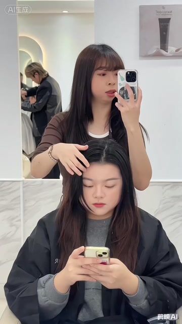 慵懶電棒燙&霧感深紫棕作品，設計師 Sindy，新北板橋區AT22