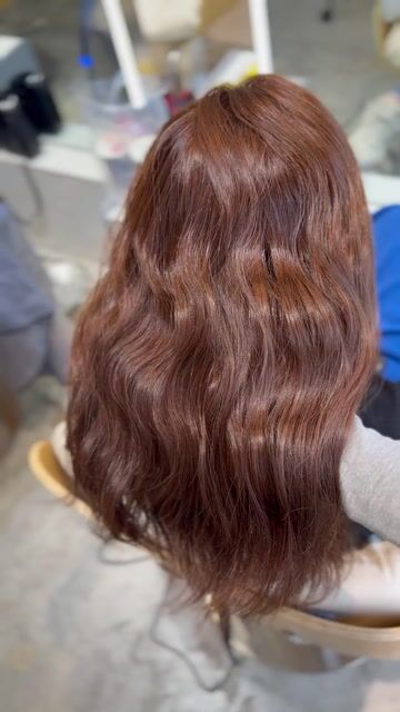 免漂橘棕色作品，設計師 凱羚，高雄左營區掌握Hair Salon