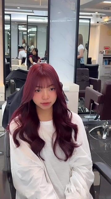 免漂紅棕色✨作品，設計師 Elsa，台北萬華區暖暖 Nuan Hair