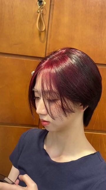 特殊線條染作品，設計師 嘉珅，台北大安區Hidden新生店