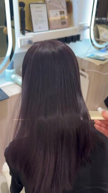 縮毛矯正作品，設計師 Cathy，台北中山區He&She Hair Salon