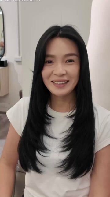 層次燙作品，設計師 Yuri，台北中山區He&She Hair Salon